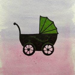 illustratie kinderwagen